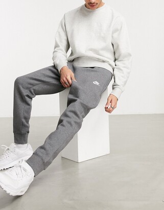 Nike Club cuffed sweatpants in charcoal heather - gray - ShopStyle  Activewear Pants