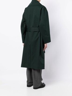 AMI Paris Oversized Belted Trench Coat