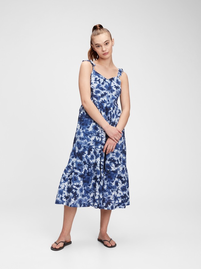 V-Neck Cami Midi Dress