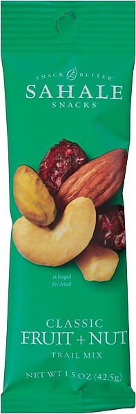 Sahale Snacks Classic Gluten Free Fruit & Nut Snack Mix, 1.5 oz., 18 Bags/Pack (SMU00330)