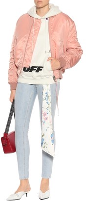 Off-White Cropped jeans with scarf