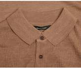 Thumbnail for your product : Remus Uomo Long Sleeve Knit Polo Shirt Colour: CAMEL, Size: LARGE