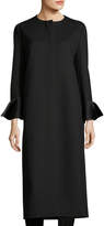 Thumbnail for your product : The Row Malma Single-Breasted Long Coat, Black