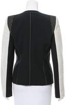 Thumbnail for your product : Barbara Bui Striped Collarless Jacket w/ Tags