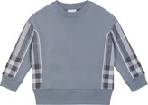 Thumbnail for your product : Burberry Children Checked cotton sweatshirt