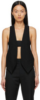 Thumbnail for your product : Ann Demeulemeester Black Slouchy Julie Vest
