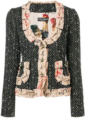 Dolce & Gabbana bow detailed blazer