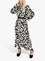Thumbnail for your product : Little Mistress Abstract Print Maxi Dress, Black/White