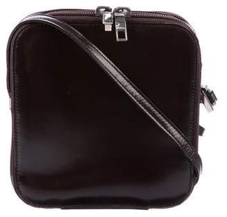 Gucci Patent Zip-Around Shoulder Bag