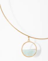 Thumbnail for your product : 7 For All Mankind Wanderlust + Co Semi Circle Choker in Mint and Gold