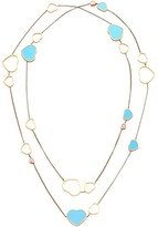 Thumbnail for your product : Chopard Happy Hearts 18K Rose Gold, Turquoise & Diamond 2-Strand Charm Necklace