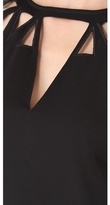 Thumbnail for your product : Catherine Malandrino Cap Sleeve Cutout Dress