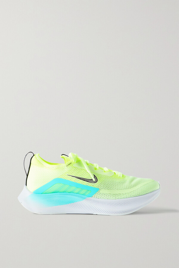 Nike Zoom Fly 4 Flyknit Sneakers - Yellow - ShopStyle