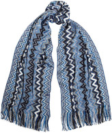 Thumbnail for your product : Missoni Metallic crochet-knit scarf