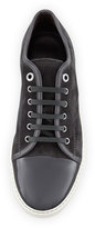 Thumbnail for your product : Lanvin Suede & Patent Leather Low-Top Sneaker