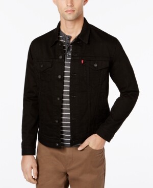 black levi jean jacket mens