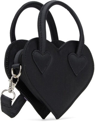 Ashley Williams Black Mini Heart Bag