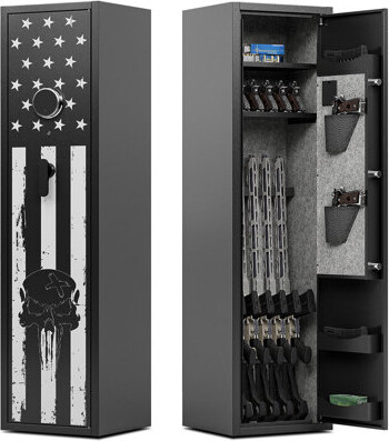 Kaer 6 Gun Safe for Rifles and Pistols, Gun Safe Clearance, Large Gun Safe for Home Rifles and Shotguns, Rifle Safe Electronic Gun Safe with Removable Shel