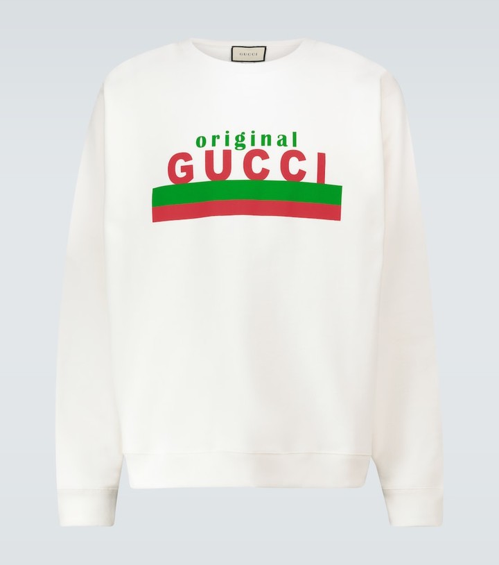 white gucci sweatshirt