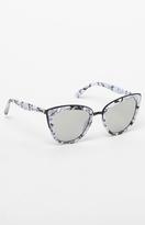 Thumbnail for your product : Quay My Girl Cat-Eye White & Silver Sunglasses