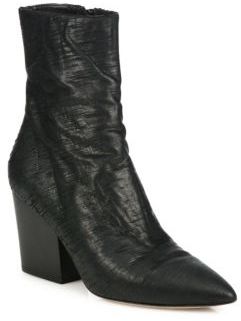 IRO Ladila Leather Point-Toe Block-Heel Boots