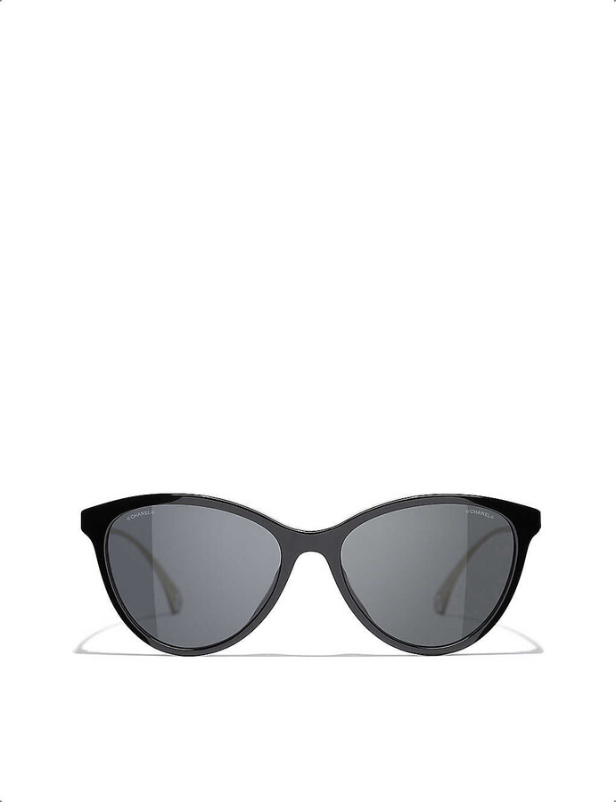 Chanel CH5459 cat-eye acetate and metal sunglasses - ShopStyle