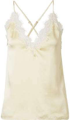 CAMI NYC The Everly Lace-trimmed Silk-charmeuse Camisole