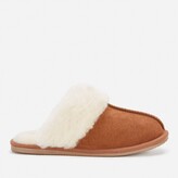 Thumbnail for your product : Clarks Women's Warm Lux Suede Mule Slippers - Tan
