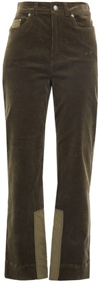 Ganni Cotton-blend Corduroy Straight-leg Pants