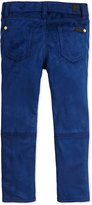 Thumbnail for your product : 7 For All Mankind Skinny Sueded Jeans, Navy, 7-14