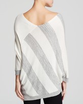 Thumbnail for your product : DKNY DKNYC Asymmetric Stripe Sweater