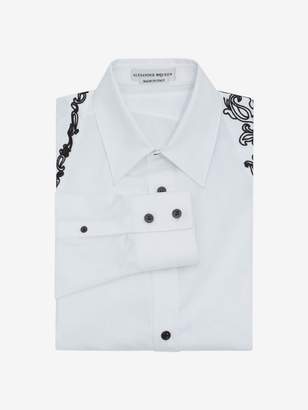 Alexander McQueen Embroidered Harness Shirt