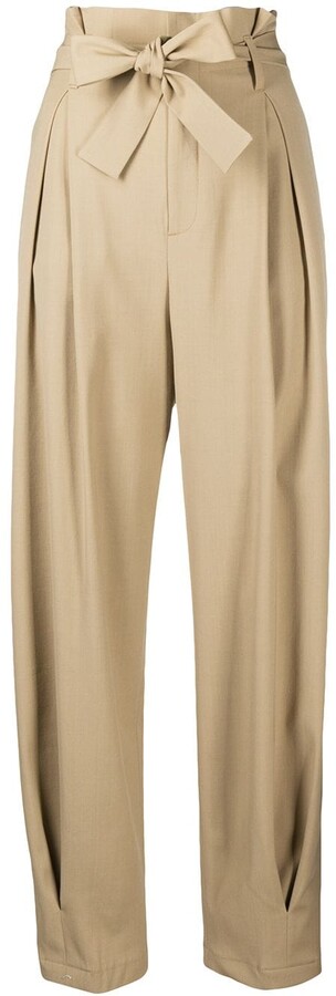paperbag tapered trousers