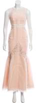 Thumbnail for your product : J. Mendel Sleeveless Lace-Accented Gown Sleeveless Lace-Accented Gown