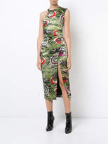 Thumbnail for your product : Nicole Miller one shoulder print dress