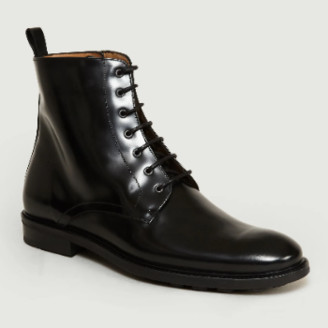 Anthology Paris - Black Polido Leather Boots - black | leather | 41 - Black/Black