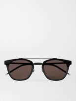 Thumbnail for your product : Saint Laurent Aviator-Style Black Metal Sunglasses - Men - Black