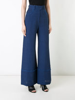 Thumbnail for your product : Martin Grant raw edge detail trousers