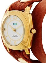 Thumbnail for your product : La Mer Brown Odyssey Wrap Watch