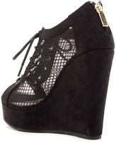 Thumbnail for your product : Rob-ert Realplay Robert Peep Toe Mesh Lace-Up Wedge
