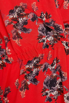 Thumbnail for your product : IRO Posti Floral-print Crepe De Chine Peplum Blouse