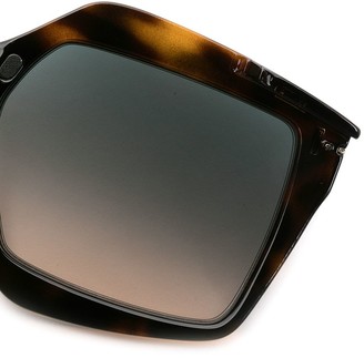 Tom Ford Eyewear Oversized Tortoiseshell-Effect Glasses