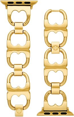 Tory Burch Double-T Link 20mm Apple Watch® Watchband - ShopStyle
