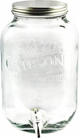 General Store Serving Time 1 Gallon Mason Beverage Dispenser