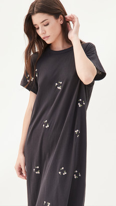 The Great The Boxy Dress with Daisy Bouquet Embroidery
