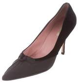Thumbnail for your product : Prada Velvet Pointed-Toe Pumps