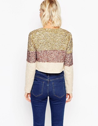 ASOS Jacket With Sequin Embellishment