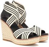 Thumbnail for your product : Tory Burch Frieda striped espadrilles