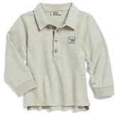 Thumbnail for your product : Armani Junior Long Sleeve Contrast Trim Piqué Polo (Baby Boys)