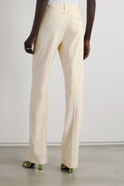 Thumbnail for your product : Jean Paul Gaultier + Lotta Volkova Wool Straight-leg Pants - Ivory